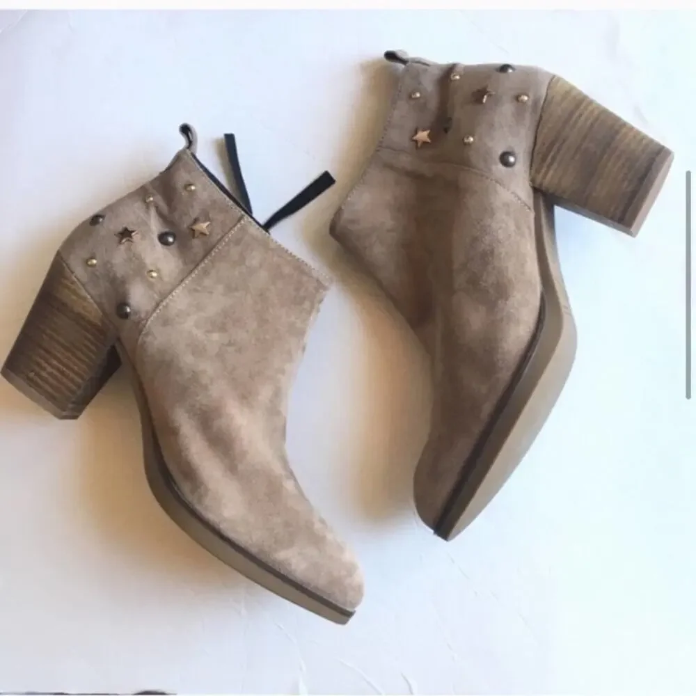 Eric Michael Demi Studded Block Heel Bootie